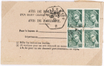 AVIS DE RECEPTION 1860-1958, Collection d'exposition