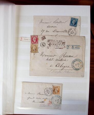 ETOILE DE PARIS, 1854-1876, Bel ensemble de lettres