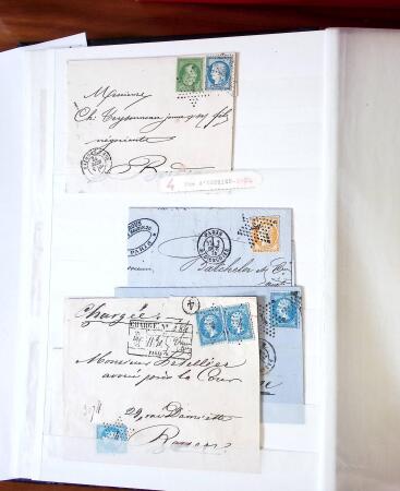 ETOILE DE PARIS, 1854-1876, Bel ensemble de lettres