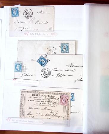 ETOILE DE PARIS, 1854-1876, Bel ensemble de lettres