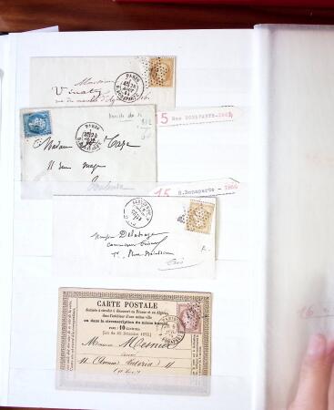 ETOILE DE PARIS, 1854-1876, Bel ensemble de lettres