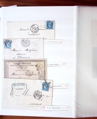 ETOILE DE PARIS, 1854-1876, Bel ensemble de lettres