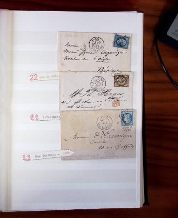 ETOILE DE PARIS, 1854-1876, Bel ensemble de lettres
