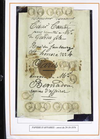 1870-1872, Emission Siège et Cérès dentelée, collection