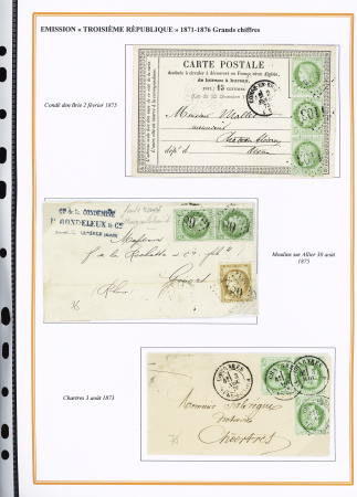 1870-1872, Emission Siège et Cérès dentelée, collection