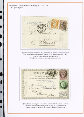 1870-1872, Emission Siège et Cérès dentelée, collection
