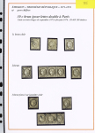 1870-1872, Emission Siège et Cérès dentelée, collection