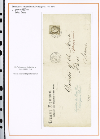 1870-1872, Emission Siège et Cérès dentelée, collection