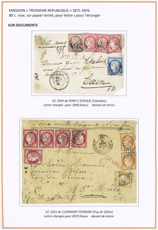 1870-1872, Emission Siège et Cérès dentelée, collection