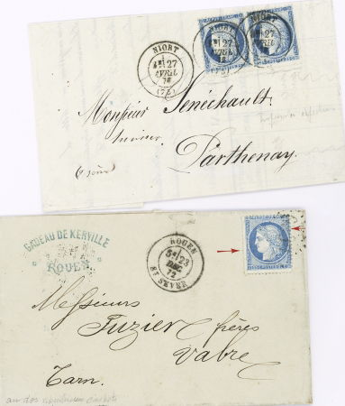 1870-1872, Emission Siège et Cérès dentelée, collection