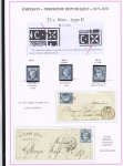1870-1872, Emission Siège et Cérès dentelée, collection