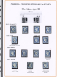 1870-1872, Emission Siège et Cérès dentelée, collection