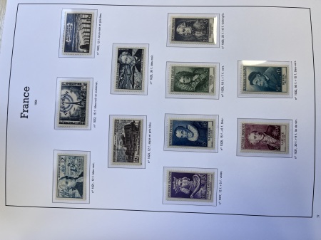 1951-2010, Collection de timbres neufs de France en