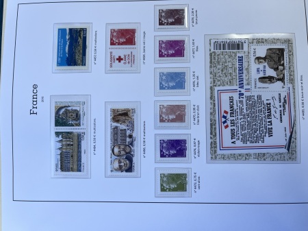 1951-2010, Collection de timbres neufs de France en