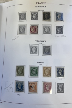 1849-2002, Collection de France en 3 classeurs, avec