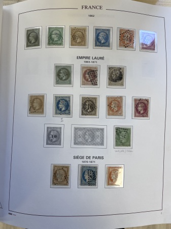 1849-2002, Collection de France en 3 classeurs, avec
