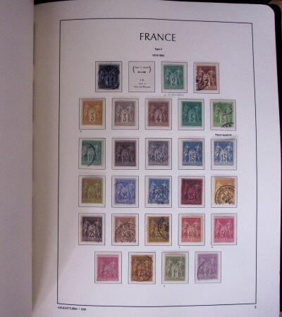 1849-2003, Collection de France 5 classeurs Leuchtturm,