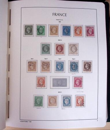 1849-2003, Collection de France 5 classeurs Leuchtturm,