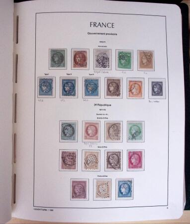 1849-2003, Collection de France 5 classeurs Leuchtturm,