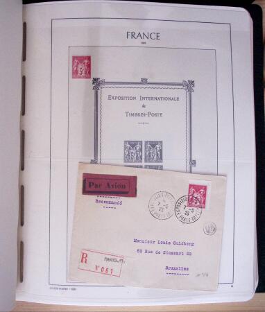 1849-2003, Collection de France 5 classeurs Leuchtturm,