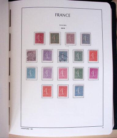 1849-2003, Collection de France 5 classeurs Leuchtturm,