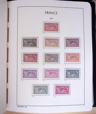 1849-2003, Collection de France 5 classeurs Leuchtturm,
