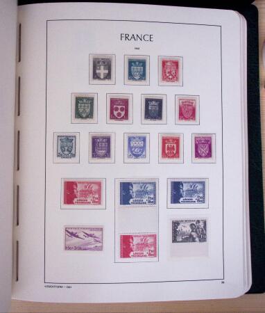 1849-2003, Collection de France 5 classeurs Leuchtturm,
