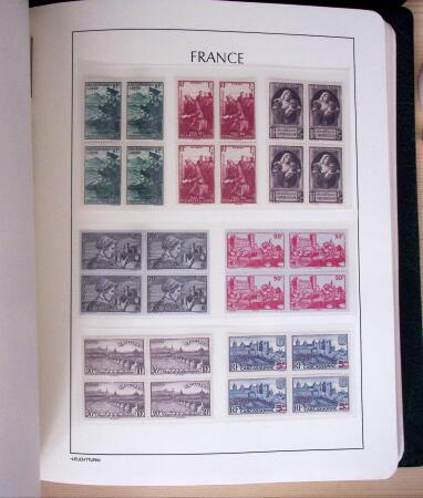1849-2003, Collection de France 5 classeurs Leuchtturm,