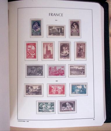 1849-2003, Collection de France 5 classeurs Leuchtturm,