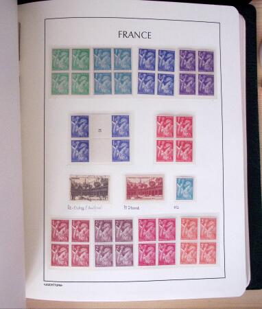 1849-2003, Collection de France 5 classeurs Leuchtturm,