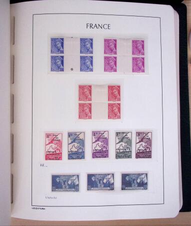 1849-2003, Collection de France 5 classeurs Leuchtturm,