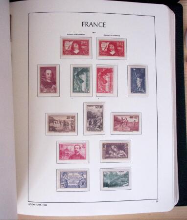 1849-2003, Collection de France 5 classeurs Leuchtturm,