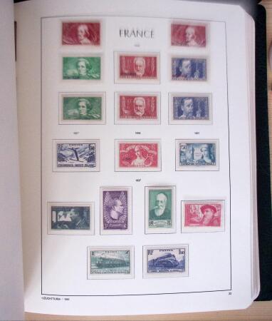 1849-2003, Collection de France 5 classeurs Leuchtturm,