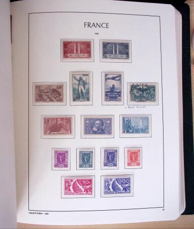 1849-2003, Collection de France 5 classeurs Leuchtturm,