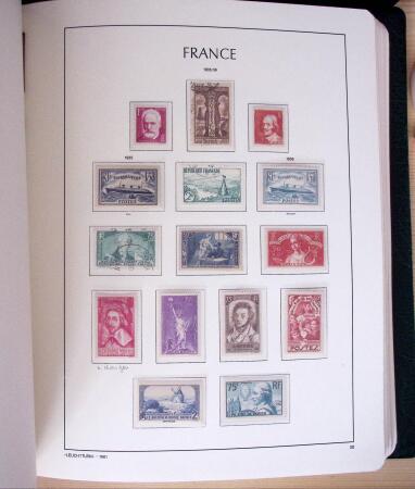 1849-2003, Collection de France 5 classeurs Leuchtturm,
