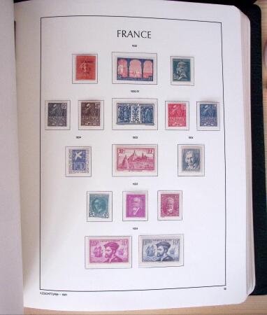 1849-2003, Collection de France 5 classeurs Leuchtturm,