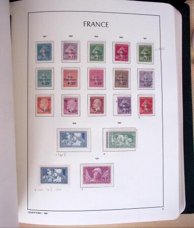 1849-2003, Collection de France 5 classeurs Leuchtturm,
