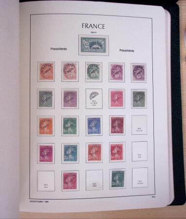 1849-2003, Collection de France 5 classeurs Leuchtturm,