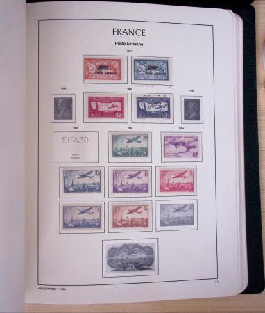 1849-2003, Collection de France 5 classeurs Leuchtturm,