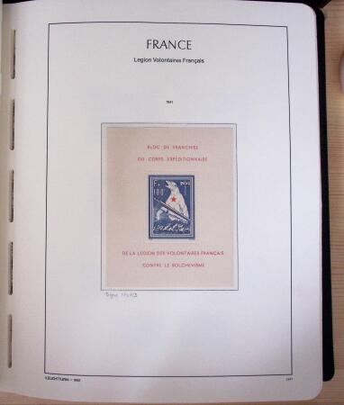 1849-2003, Collection de France 5 classeurs Leuchtturm,