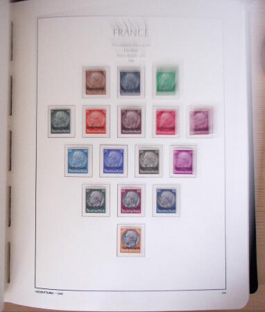 1849-2003, Collection de France 5 classeurs Leuchtturm,
