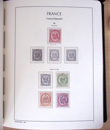 1849-2003, Collection de France 5 classeurs Leuchtturm,