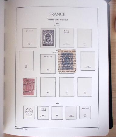 1849-2003, Collection de France 5 classeurs Leuchtturm,
