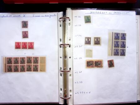1920, SAARGEBIET overprinted issues. Specialised collection