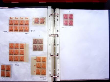 1920, SAARGEBIET overprinted issues. Specialised collection