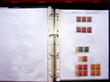 1920, SAARGEBIET overprinted issues. Specialised collection