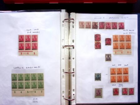 1920, SAARGEBIET overprinted issues. Specialised collection
