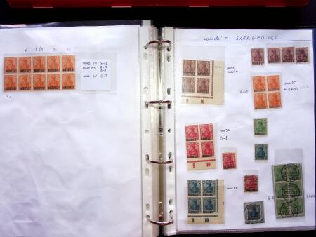 1920, SAARGEBIET overprinted issues. Specialised collection