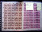 1920 SAARGEBIET overprinted issues, new colours, selection