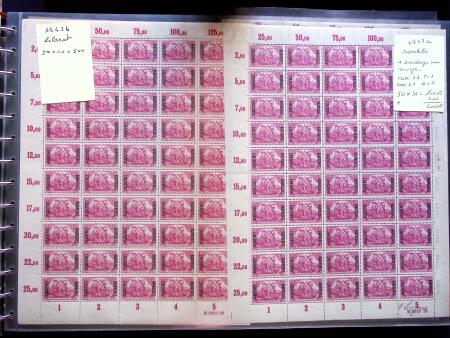1920 SAARGEBIET overprinted issues, new colours, selection